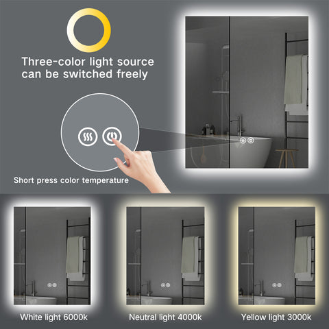 1200x800mm Motion Sensor Switch Rectangle Frameless Backlit Led Mirror With Shelf Bathroom Vanity Mirror